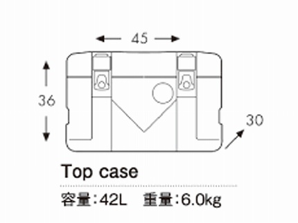 GOBI（ゴビ）トップケース 42L ブラックエディション　HEPCO&BECKER（ヘプコアンドベッカー）