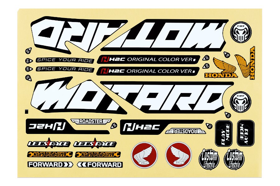 ステッカーセット モタード H2C GROM（グロム）2BJ-JC92