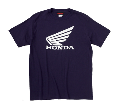 0SYTN-W56-V ウイングTシャツ ネイビー Lサイズ HONDA（ホンダ）