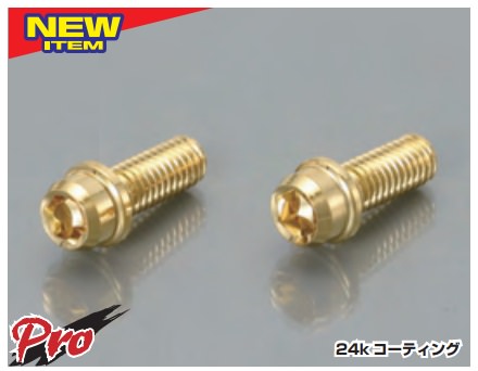 ビビッドボルト M6/P1.0（24k コーティング） 12mm KITACO（キタコ）