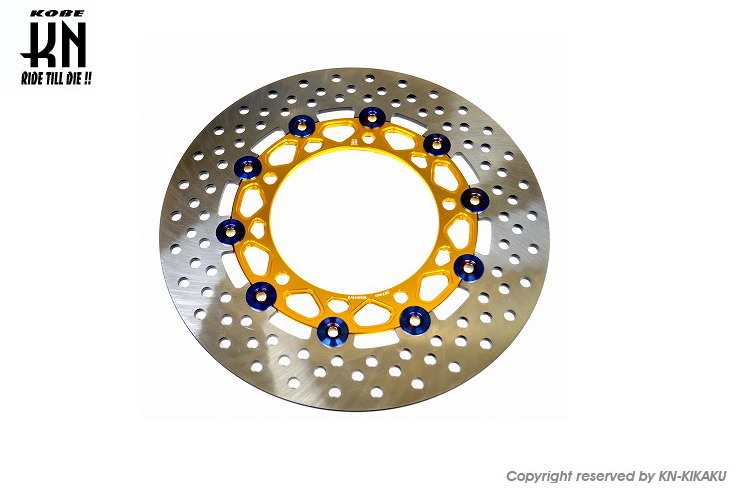 ディスクローター267mm ゴールド KN企画 マジェスティS（2LD）