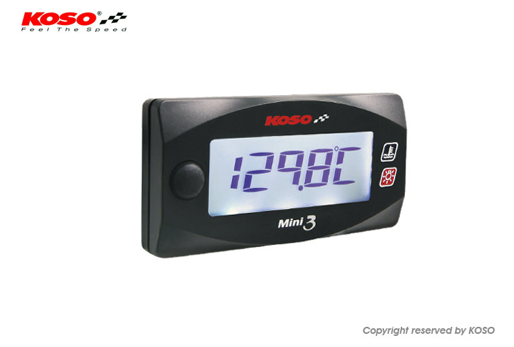 KOSO Mini3デジタル ヘッド温度計 KN企画 マジェスティS（MAJESTY）