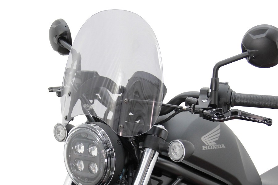 MRA製レブル250 レブル500 スクリーン 社外  バイク 部品 MC49 PC60 スモークツーリングスクリーン ウインドシールド 綺麗 良品:22209764