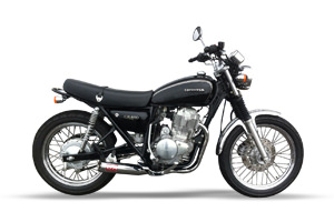 SHORT CLASSIC クロームメッキ フルエキゾーストマフラー MORIWAKI（モリワキ） CB400SS