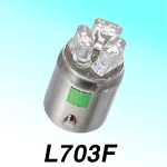 L700シリーズ拡散タイプLEDバルブ ブルー 12v-用 ピン式口金タイプ BA9S型 （口金直径9mm） 12v- 0.25w 全長19mm M＆H（マツシマ）