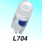 L700シリーズ集光タイプLEDバルブ イエロー 12v- ウェッジ（中） 差込幅9.5mm 0.25w 全長28mm M＆H（マツシマ）