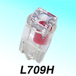 L700シリーズ拡散タイプLEDバルブ ブルー 12v-用 ウエッジ（中） 差込幅:9.5mm 12v- 0.25w 全長22mm M＆H（マツシマ）