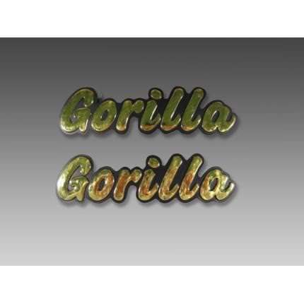 ゴリラ燃料タンク用立体GORILLAエンブレム左右セット MINIMOTO（ミニモト） ゴリラ（GORILLA）