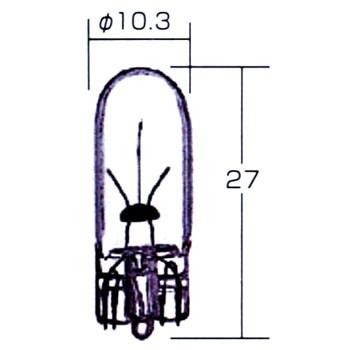 キットバイク用ヘッドライトスモールランプ電球12V5.0W MINIMOTO（ミニモト）