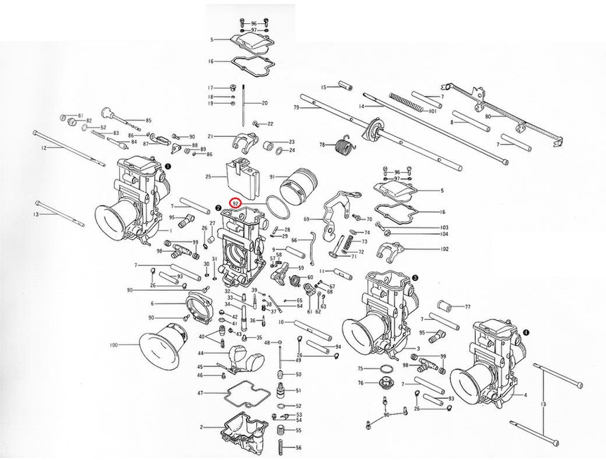 TMR28Φ用Oリング スピゴット MIKUNI（ミクニ）