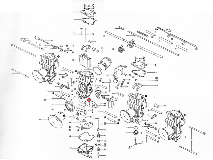 TM/TMR/TMX30用Oリング パイロットスクリュー MIKUNI（ミクニ）