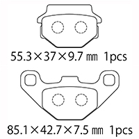 A61-001KN ブレーキパッド NTB