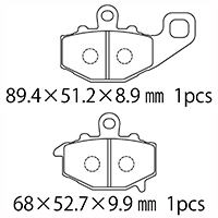 A61-008KN ブレーキパッド NTB