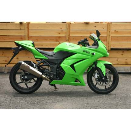 LOCK-ON 2-1フルエキゾーストマフラー（ステンレス機械曲げ） ノジマエンジニアリング（NOJIMA ENGINEERING） Ninja250R（ニンジャ）