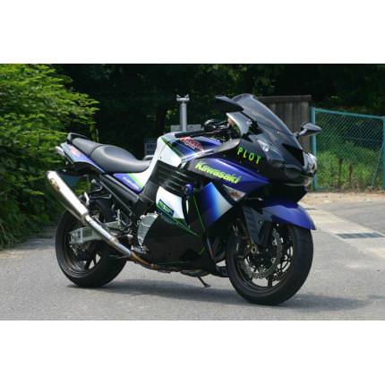 NEW LOCK-ON TYP-SC ツインテールマフラー 手曲げチタンフルエキゾースト ノジマエンジニアリング（NOJIMA ENGINEERING） ZZR1400（06〜07年/08年）