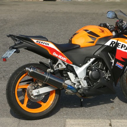 DLCチタン フルエキゾースト チタンポリッシュ・焼き色 JMCA認定 ノジマエンジニアリング（NOJIMA ENGINEERING） CBR250R