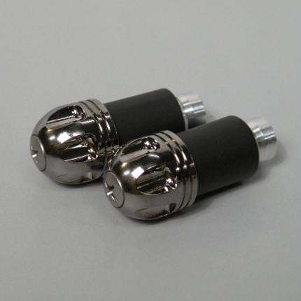 NASAタイプ アルミバーエンド メッキ （外径Φ22mm） POSH（ポッシュ）