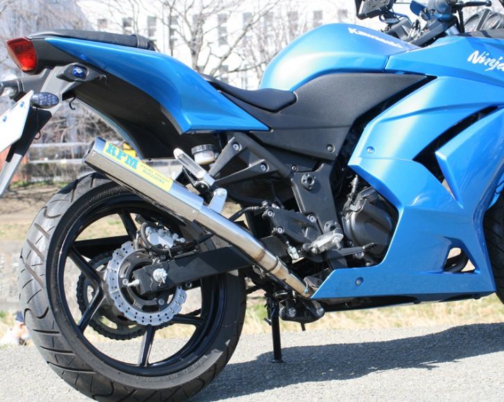 再入荷】 NINJA250R 08-12 WR'S スリップオンマフラー ニンジャ