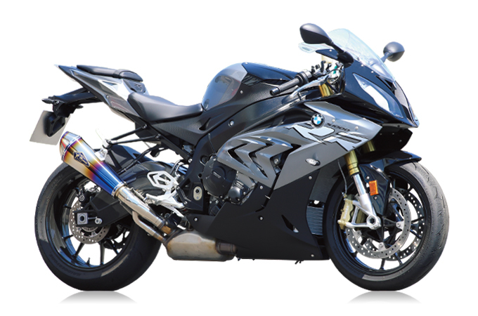 リアルスペック スリップオンマフラー チタンドラッグブルー r's gear（アールズギア） BMW S1000RR（17〜19年）