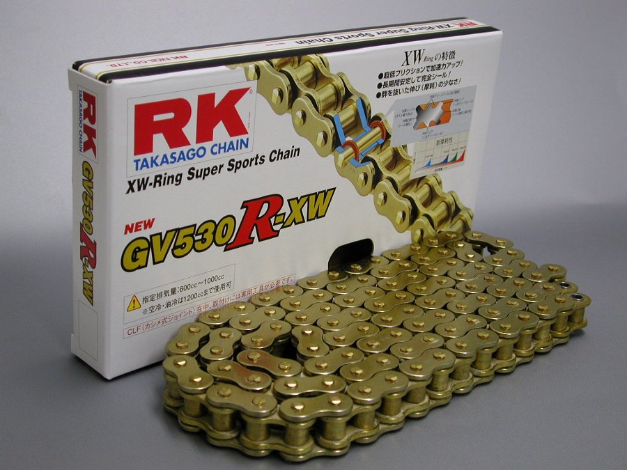 R-XWシリーズ GV428-100 シールチェーン ALLゴールド RK