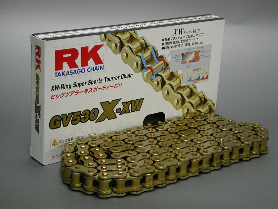 X-XWシリーズ GV530-110 シールチェーン ALLゴールド RK [GV530X-XW110