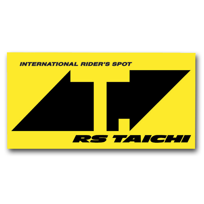 RSW012 Ｔマーク　蛍光ステッカー 蛍光イエロー/ブラック Lサイズ RSタイチ（RSTAICHI）