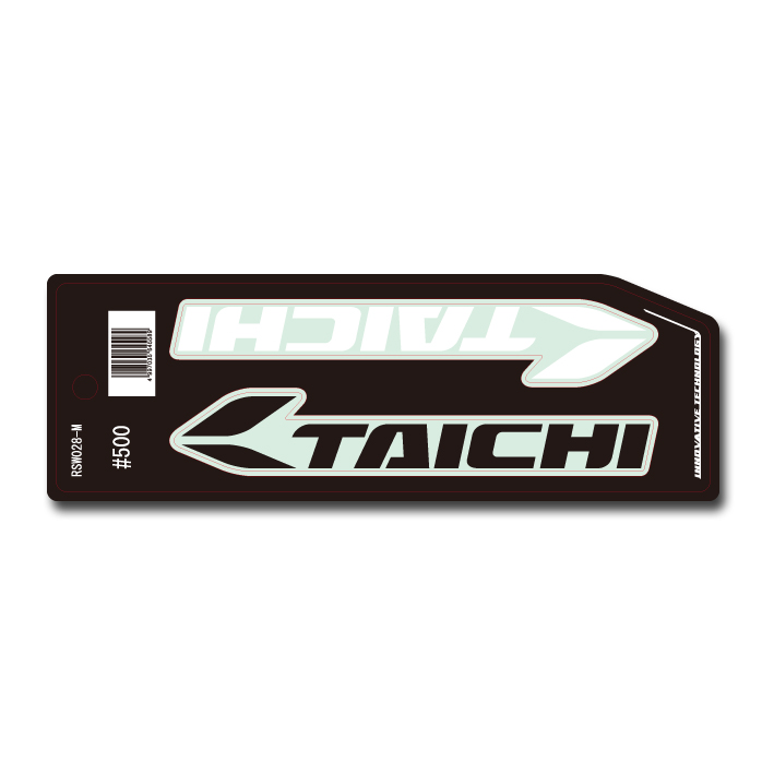 RSW028 TAICHI ロゴ ステッカー（M） ホワイト・ブラックセット   RSタイチ（RSTAICHI）