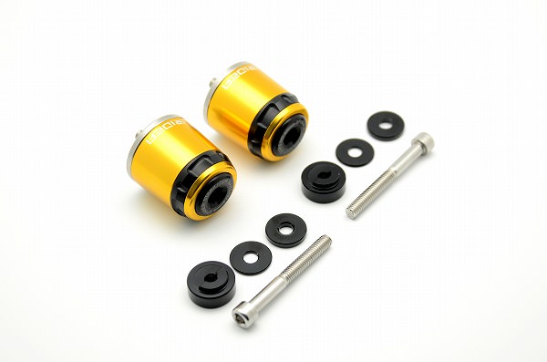 SPINNER ハンドルバーエンド ミドルタイプ ゴールド SSB-1B-M6-GD RIDEA（リデア） CBR250R（11〜13年）