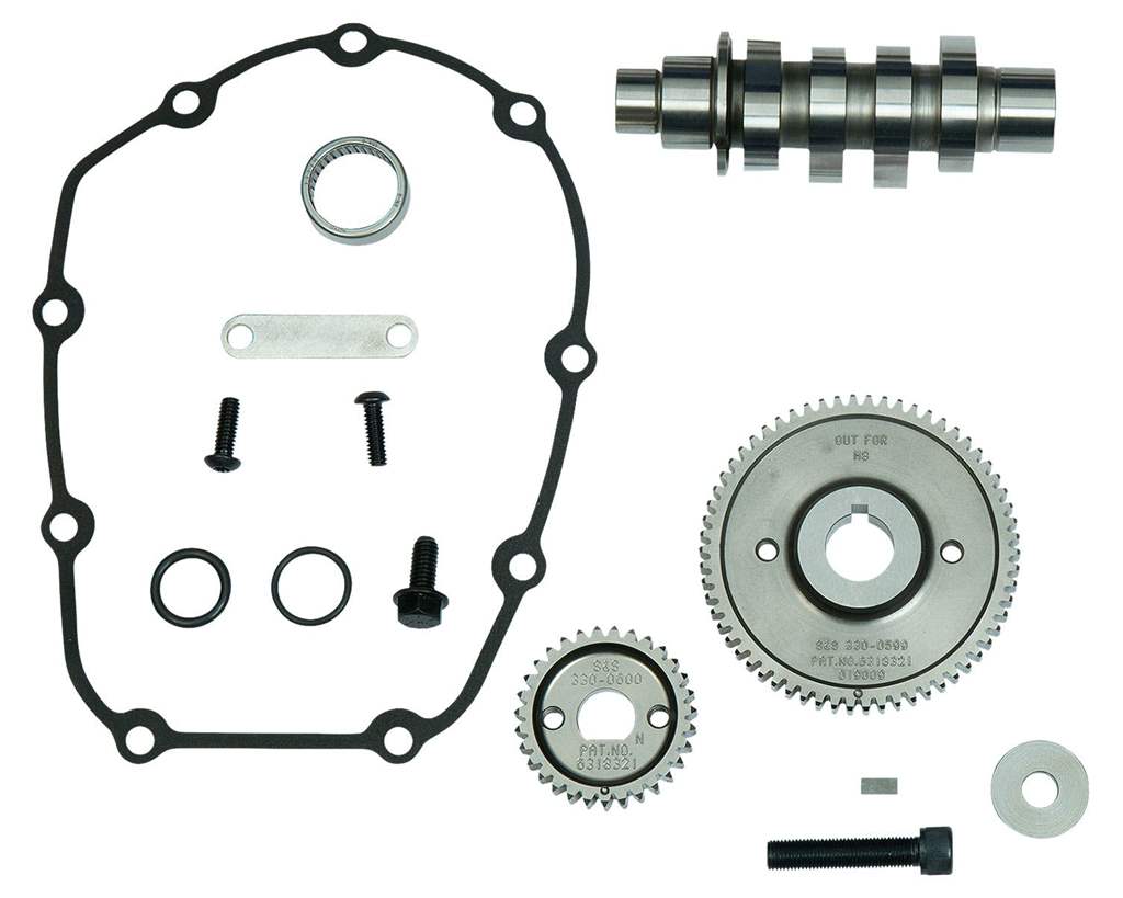 550G ギアカムシャフトセット 17年〜 M8用（020386） S＆S（エスアンドエス）