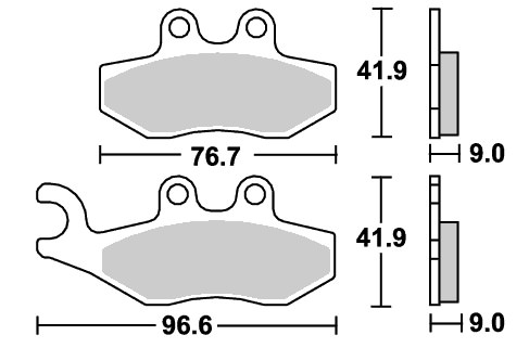 ストリート（セラミック）ブレーキパッド フロント用 E177 SBS（エスビーエス） Aprilia SR MAX125（12年〜）