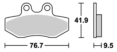 ストリートエクセル シンターメタルブレーキパッド フロント用 190MS SBS（エスビーエス） シグナスX（CYGNUS-X）