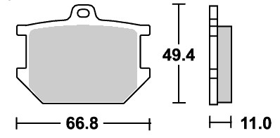 ストリート（セラミック）ブレーキパッド フロント用 507HF SBS（エスビーエス） GX400SP（77〜79年）