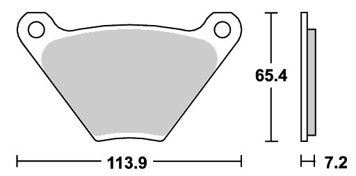 ストリート（セラミック）ブレーキパッド リア用 513LF SBS（エスビーエス） FX1200（74〜80年）