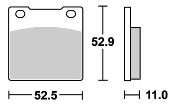 ストリート（セラミック）ブレーキパッド フロント用 526HF SBS（エスビーエス） CB250RS（80年〜）