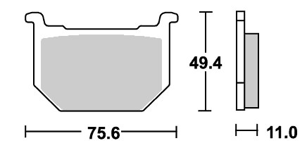 ストリート（セラミック）ブレーキパッド フロント用 533HF SBS（エスビーエス） GN400E（80年）