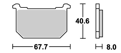 ストリート（セラミック）ブレーキパッド フロント用 539HF SBS（エスビーエス） Z750FX-3