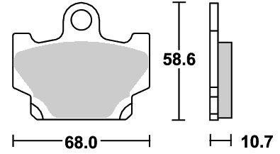 ストリート（セラミック）ブレーキパッド フロント用 550HF SBS（エスビーエス） RZ125/S（82〜84年）