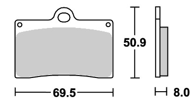 レーシング（デュアルカーボン）ブレーキパッド フロント用 566DC SBS（エスビーエス） RS125R