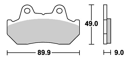 ストリートエクセル（シンター）ブレーキパッド フロント用 572HS SBS（エスビーエス） CB250N スーパーホーク（84〜87年）