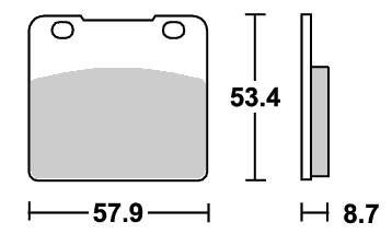 ストリートエクセル（シンター）ブレーキパッド フロント用 577HS SBS（エスビーエス） GSX-R750（85〜86年）