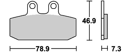 ストリート（セラミック）ブレーキパッド フロント用 588HF SBS（エスビーエス） NS125