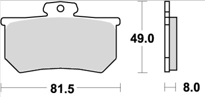 599RQ レーシング（カーボン）ブレーキパッド SBS（エスビーエス）