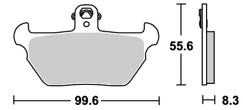 ストリートエクセル（シンター）ブレーキパッド フロント用 644HS SBS（エスビーエス） BMW K100RS/LT（90年〜）