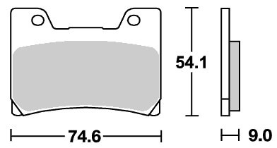 ストリートエクセル（シンター）ブレーキパッド フロント用 645HS SBS（エスビーエス） TDM850（98〜99年）