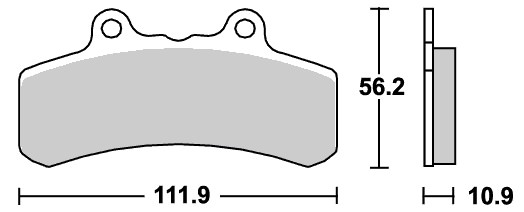 658HF ストリート（セラミック）ブレーキパッド SBS（エスビーエス）