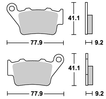 675SI オフロード（シンター）ブレーキパッド SBS（エスビーエス）