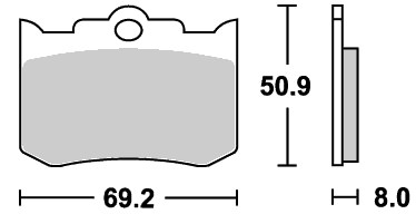 678HF ストリート（セラミック）ブレーキパッド SBS（エスビーエス）