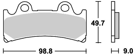 ストリート（セラミック）ブレーキパッド フロント用 683HF SBS（エスビーエス） FZR1000（94〜95年）