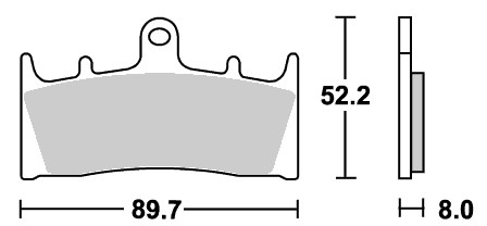 ストリートエクセル（シンター）ブレーキパッド フロント用 686HS SBS（エスビーエス） GPZ900R（99〜03年）