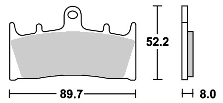 レーシング（デュアルカーボン）ブレーキパッド フロント用 686DC SBS（エスビーエス） GSX-R750（94〜99年）